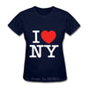 Damen Vintage I Love New York T-Shirt