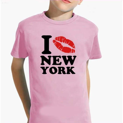 Vintage-T-Shirt „I Love New York“ für Mädchen