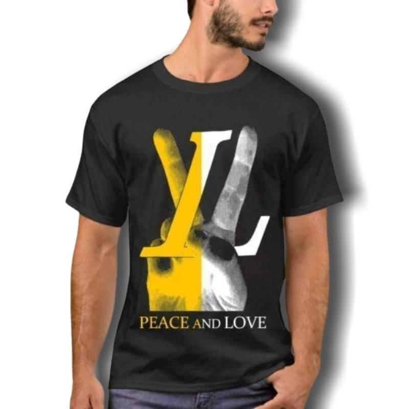 Herren Vintage Peace And Love T-Shirt