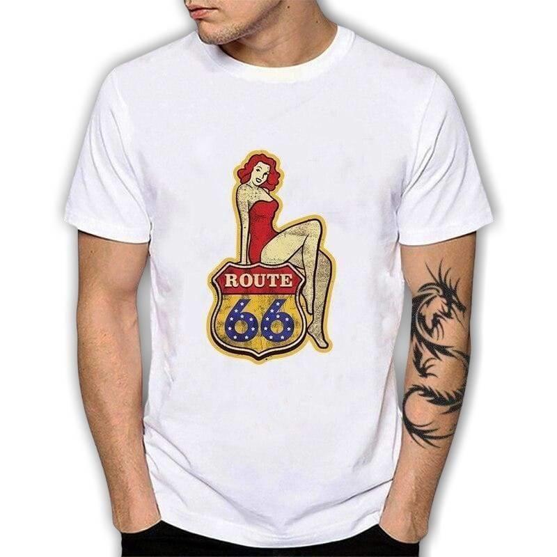Route 66 Vintage T-Shirt für Damen