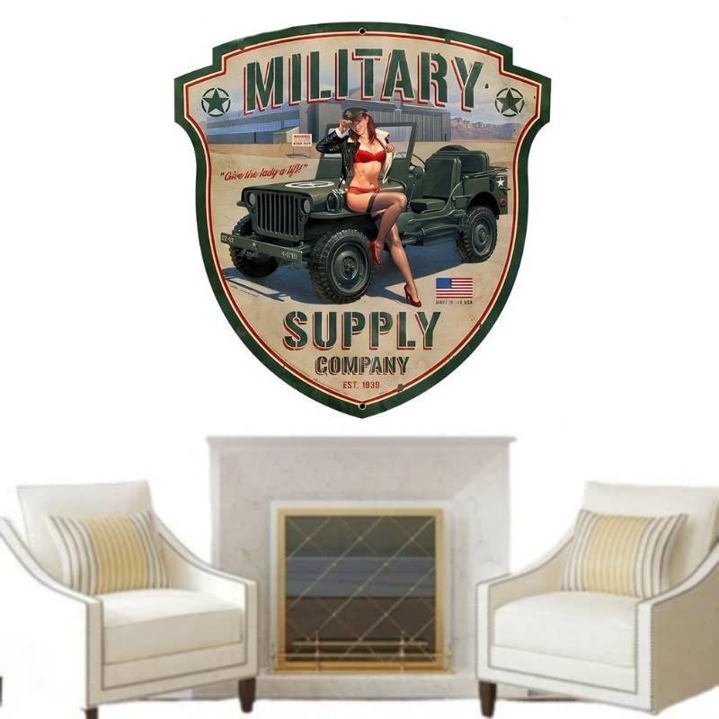 Vintage-Aufkleber der US-Armee