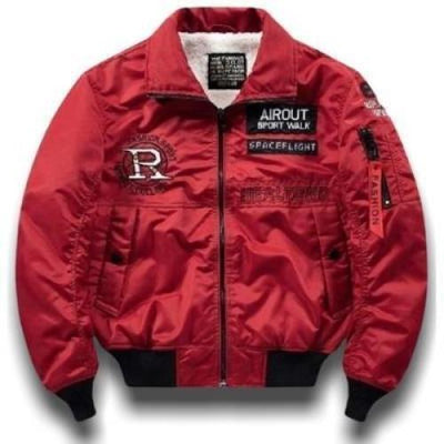 Rote amerikanische Vintage-Jacke