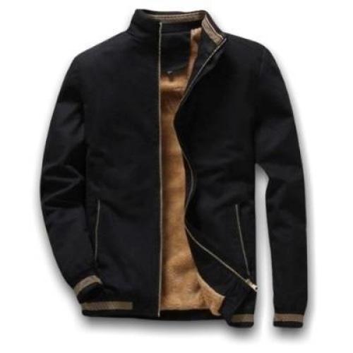 Vintage schwarze Baseballjacke