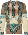 Vintage-Jacke mit indischem Muster für Damen